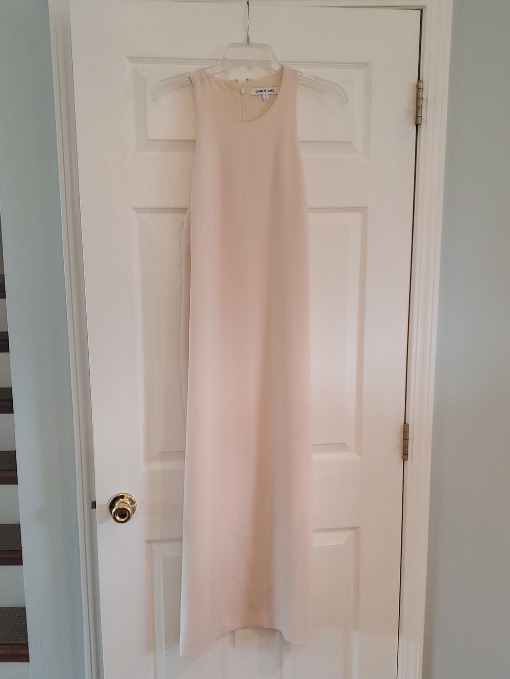 Elizabeth and James Sleeveless Cream Maxi Dress